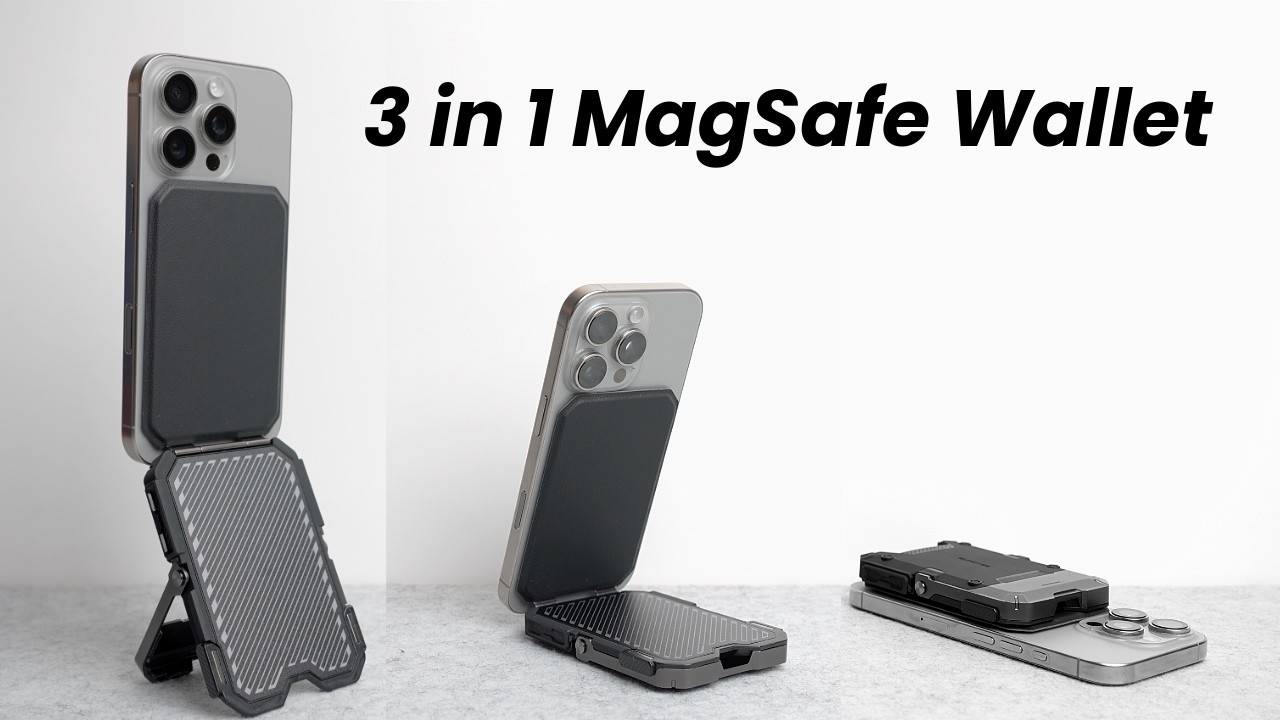 This MAGSAFE WALLET is also a TRIPOD and a STAND!