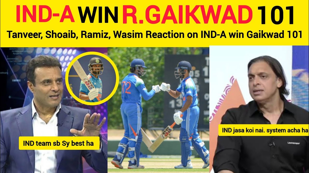 Pak Media Shocked on RUTURAJ GAIKWAD 101 vs SRI-A | IND-A Win | IND-A vs SRI-A #indiancricket