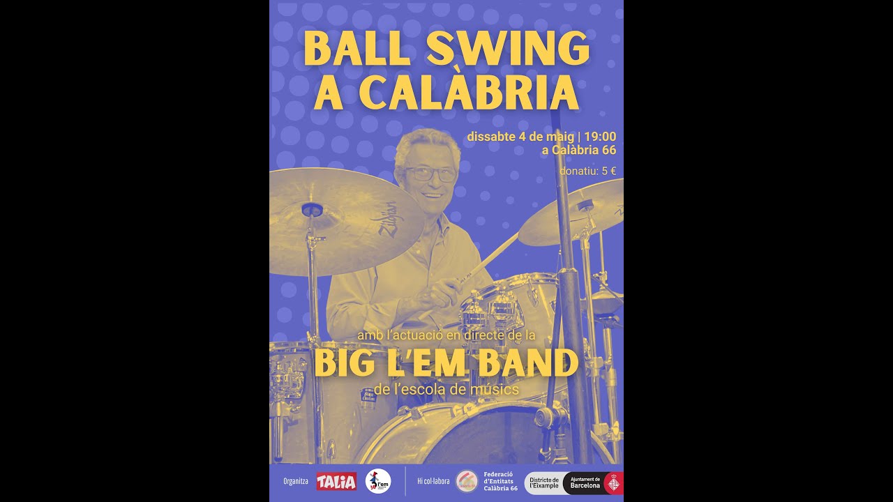 Ballada Swing a Calàbria 66 amb la Big L’EM Band 4 maig 2024