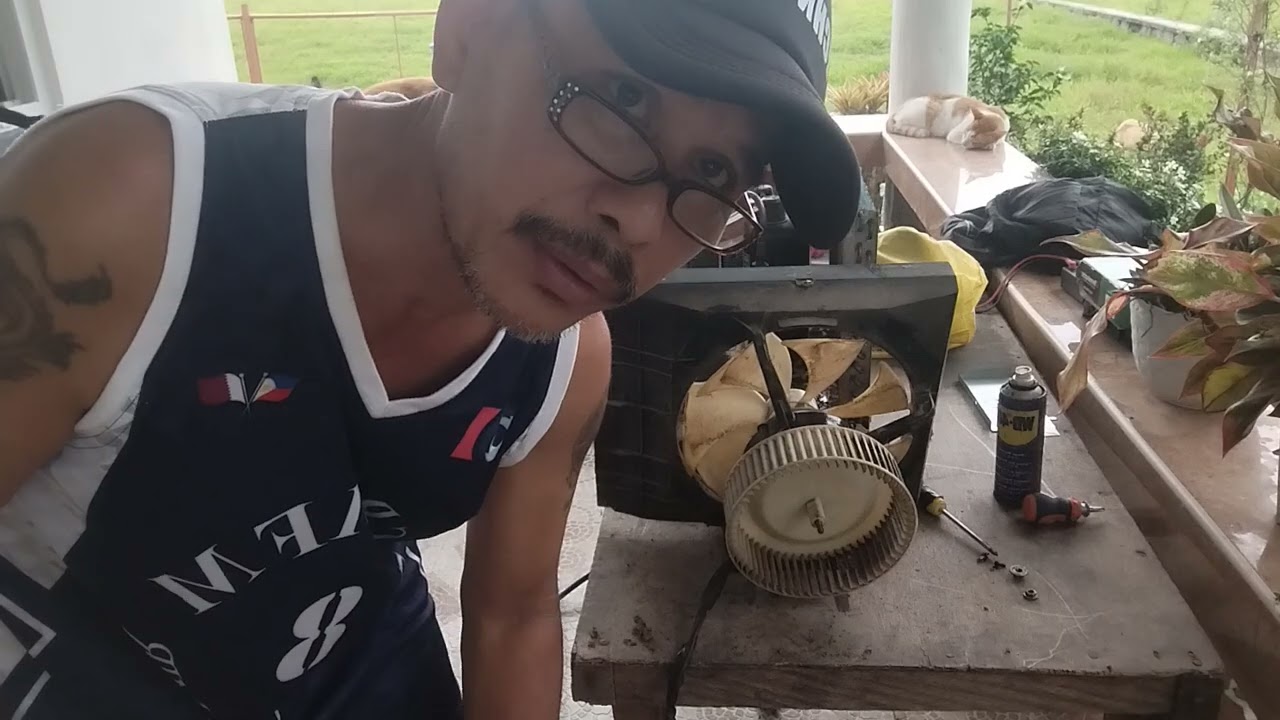 Paano tanggalin ang fan motor nang window type aircon.