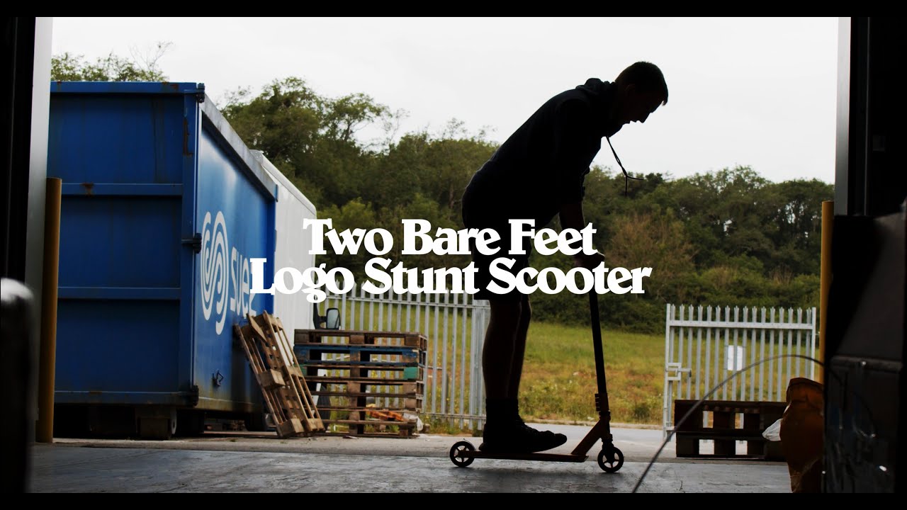 Two Bare Feet Gold Logo Stunt Scooter