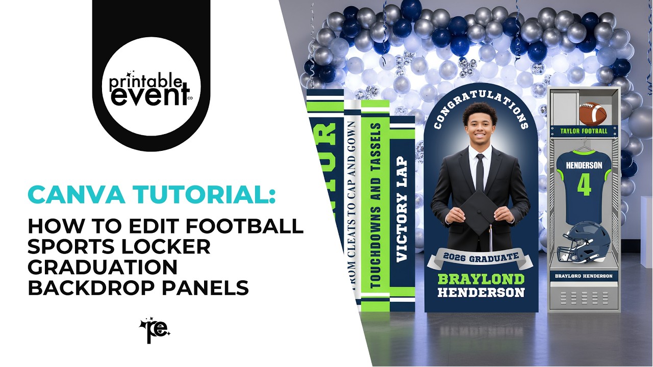 How to Edit Sports Graduation Backdrop Panels with Sports Locker (Step-by-Step Guide)