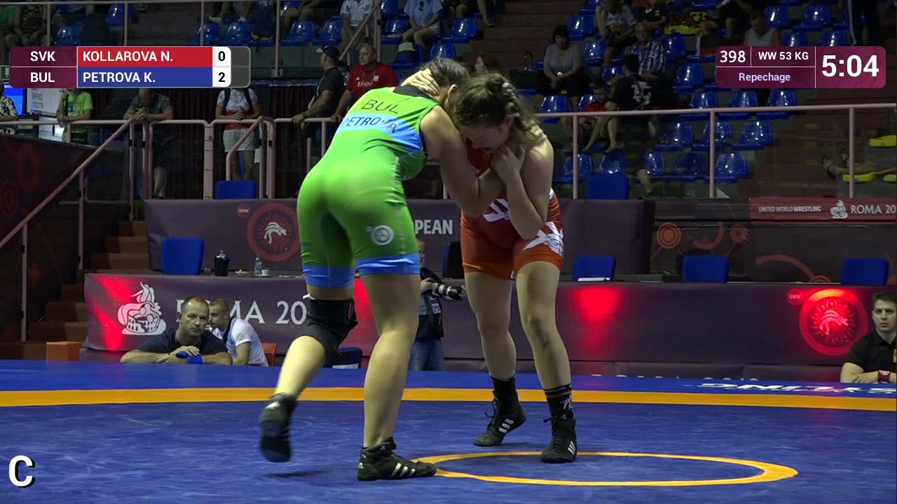 Repechage WW - 53 kg: N. KOLLAROVA (SVK) v. K. PETROVA (BUL)