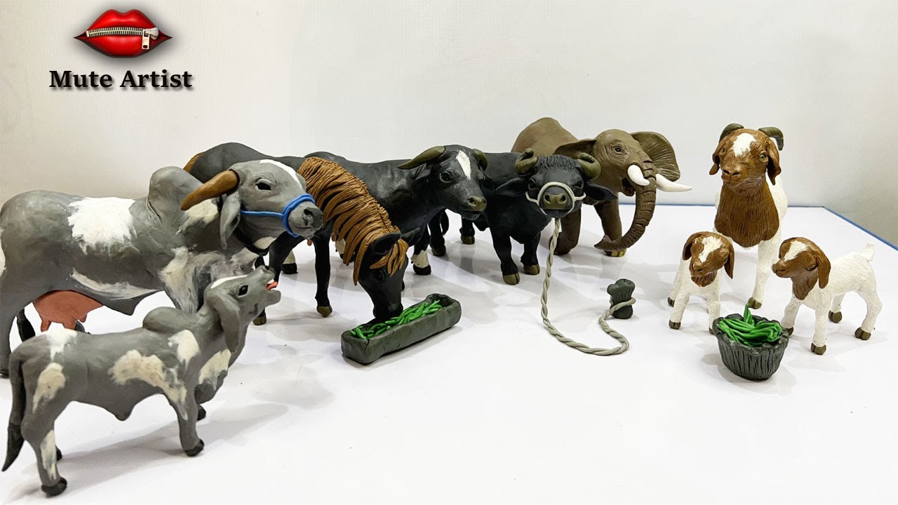 Clay Sculpting: How to make animals with clay easy | How to Make Cute Clay Animals | DIY Animals