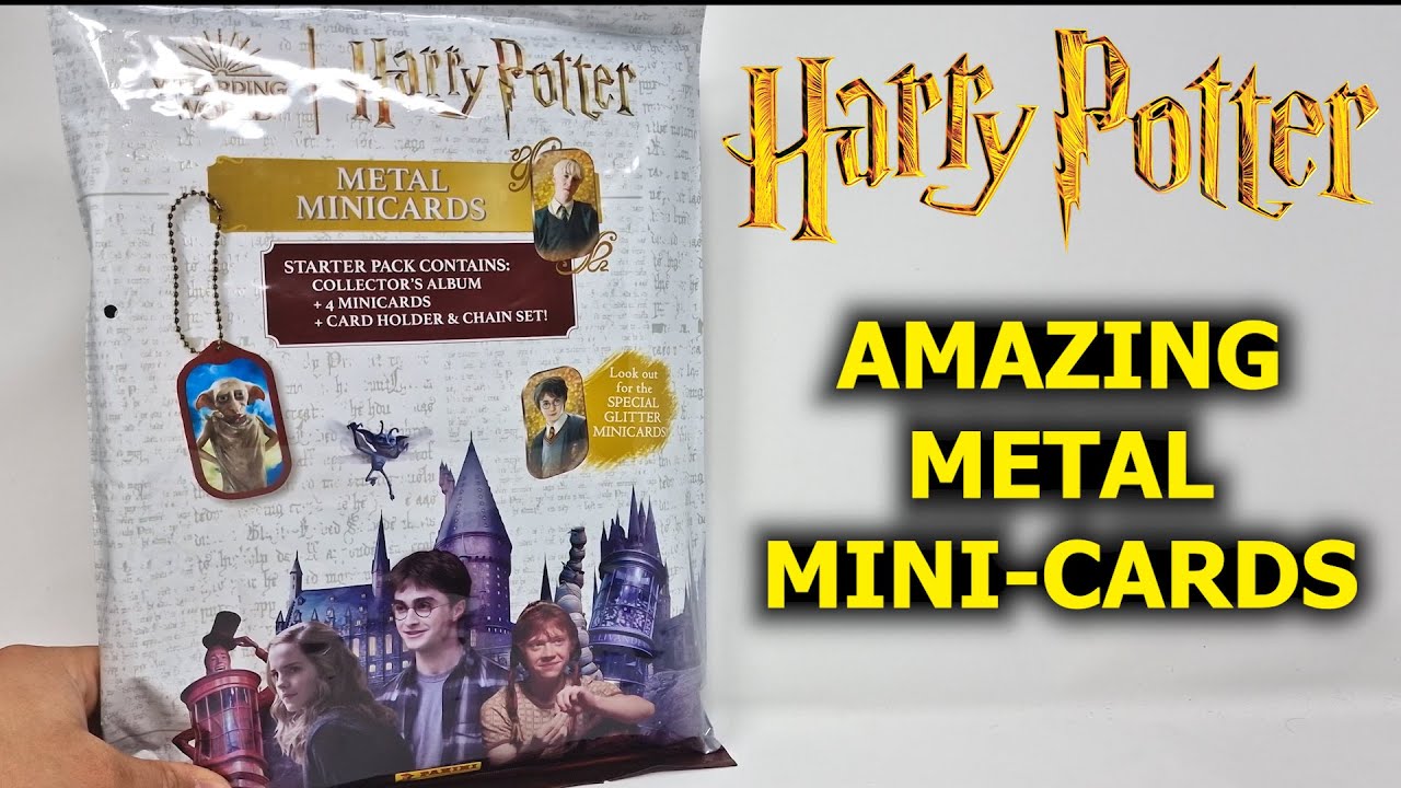 opening a STARTER PACK for the AMAZING Harry Potter Metal Minicards - Mikes Cards and Stickers # 391