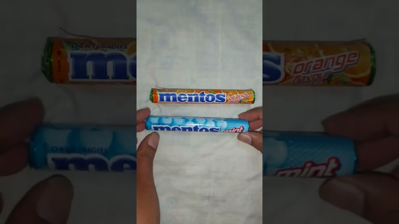 #candy mentos  2 flavour chewy dragees