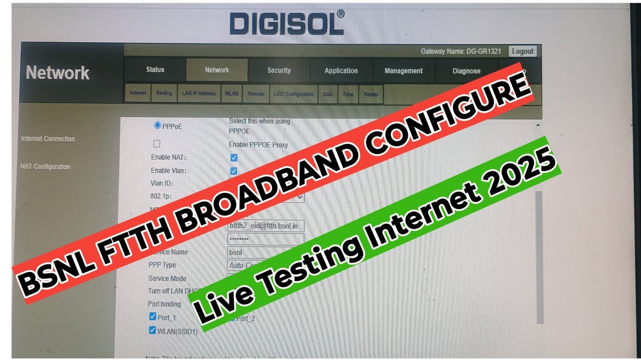 How to Set Up Router | Bsnl Ftth internet Configuration 2025 | Router मे Wi-fi internet Configure