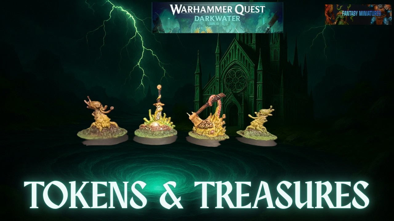 Warhammer Quest Darkwater Tokens and Treasures #warhammercommunity