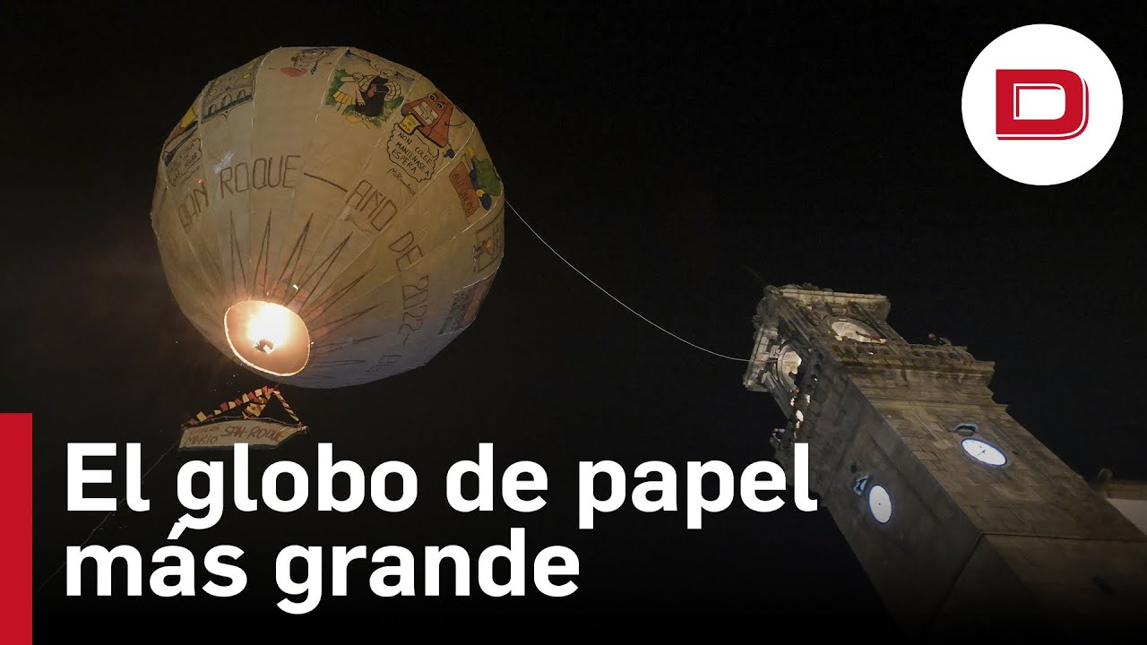 Vuelve a volar desde Betanzos el globo de papel más grande del mundo