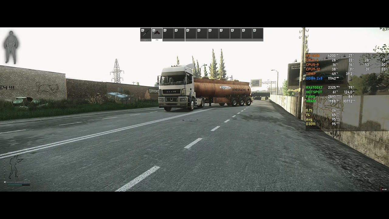 Escape From Tarkov 0.12.11 - Customs BP Depot 3 of 4 - RX 6700 XT + R5 3600 - 3440x1440