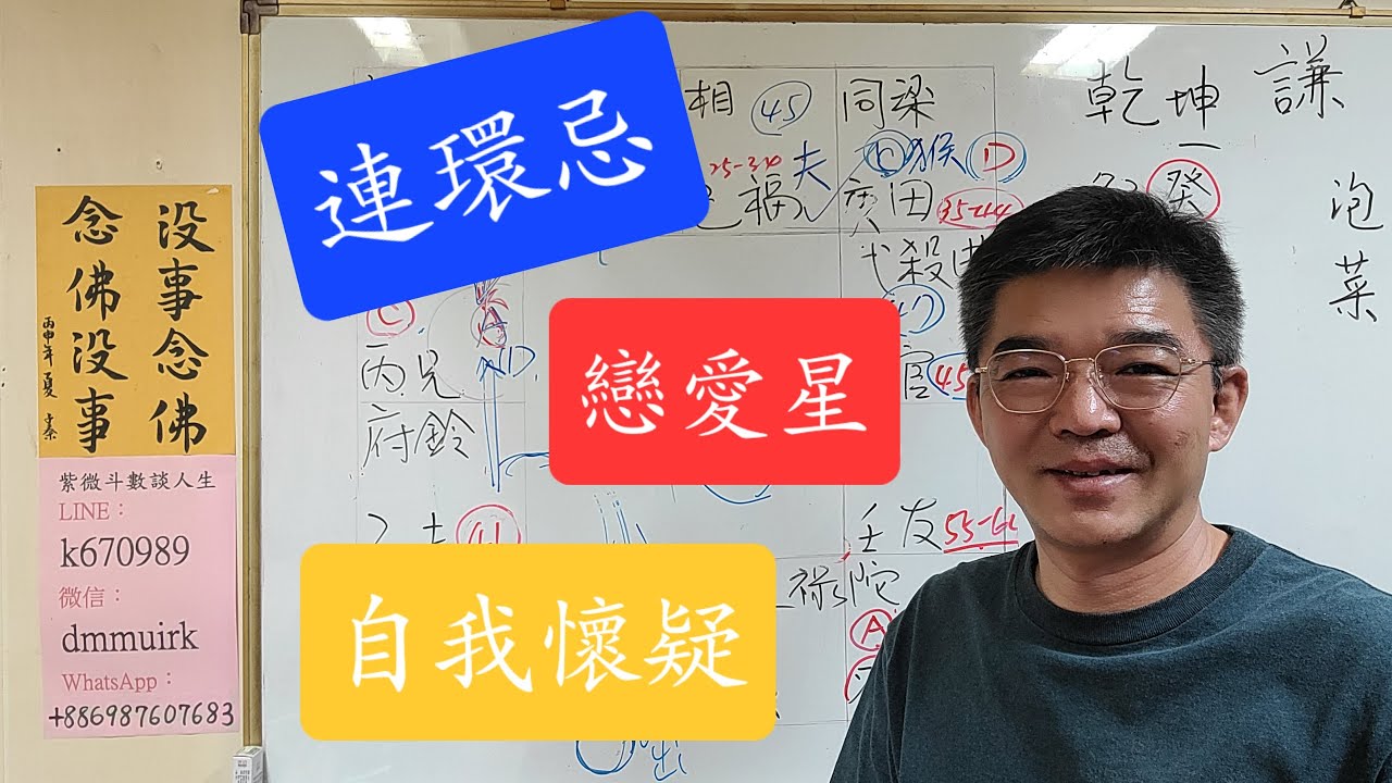 連環忌-戀愛星-自我懷疑-子女緣-剋父？-紫微斗數談人生