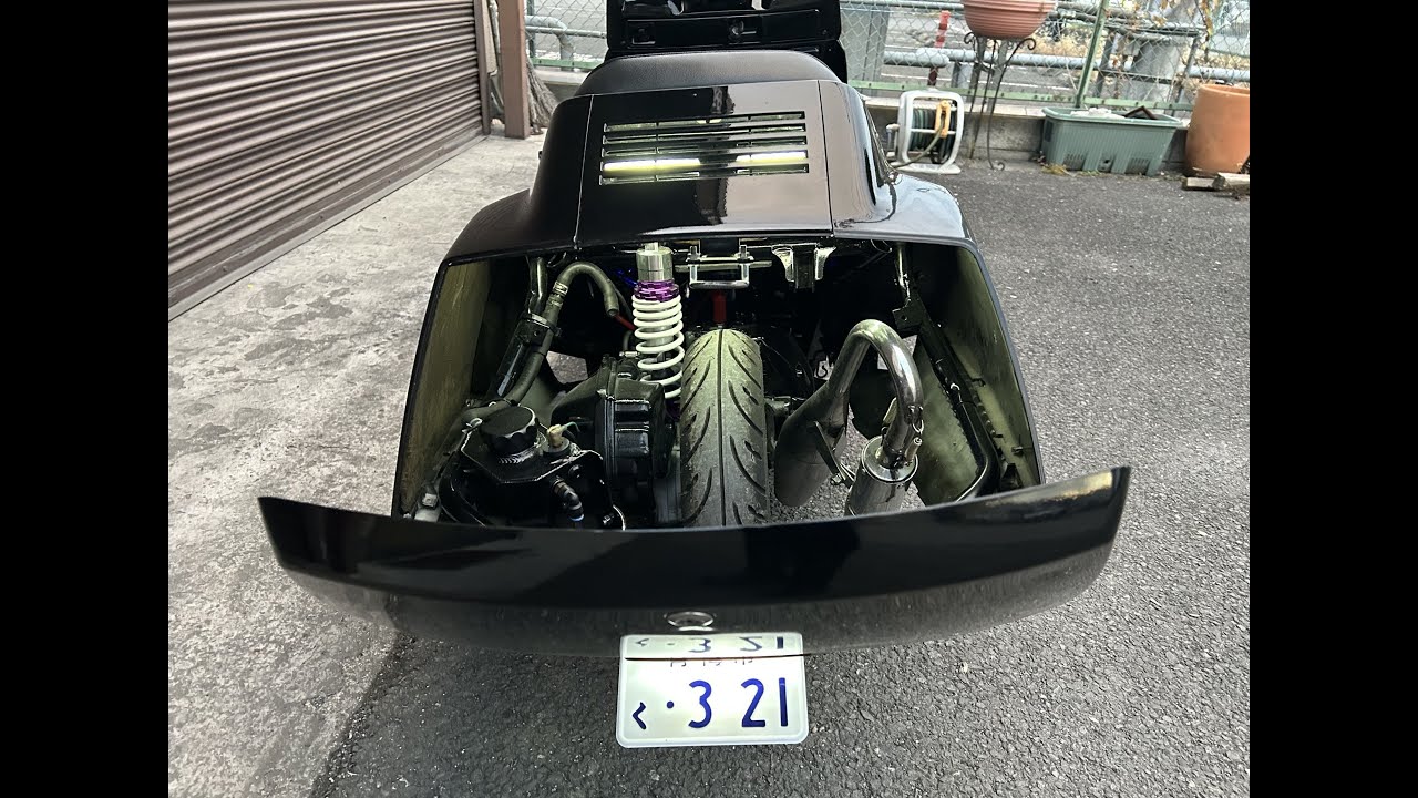 制作全行程 HONDA FUSION×HONDA DIO AF27 Modify フュージョンにディオエンジン載せて原付免許で乗れるビッグスクーターを造ってみました