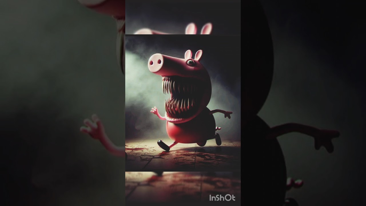 Peppa pig family horror version #horror #thrill #cartoon #mystery #peppapig #kid