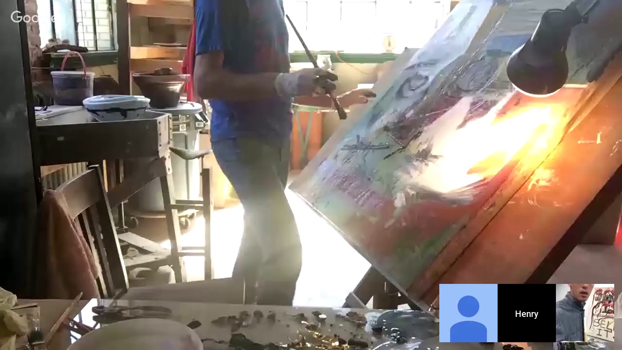 Sunday Painting with Henry and Hamilton