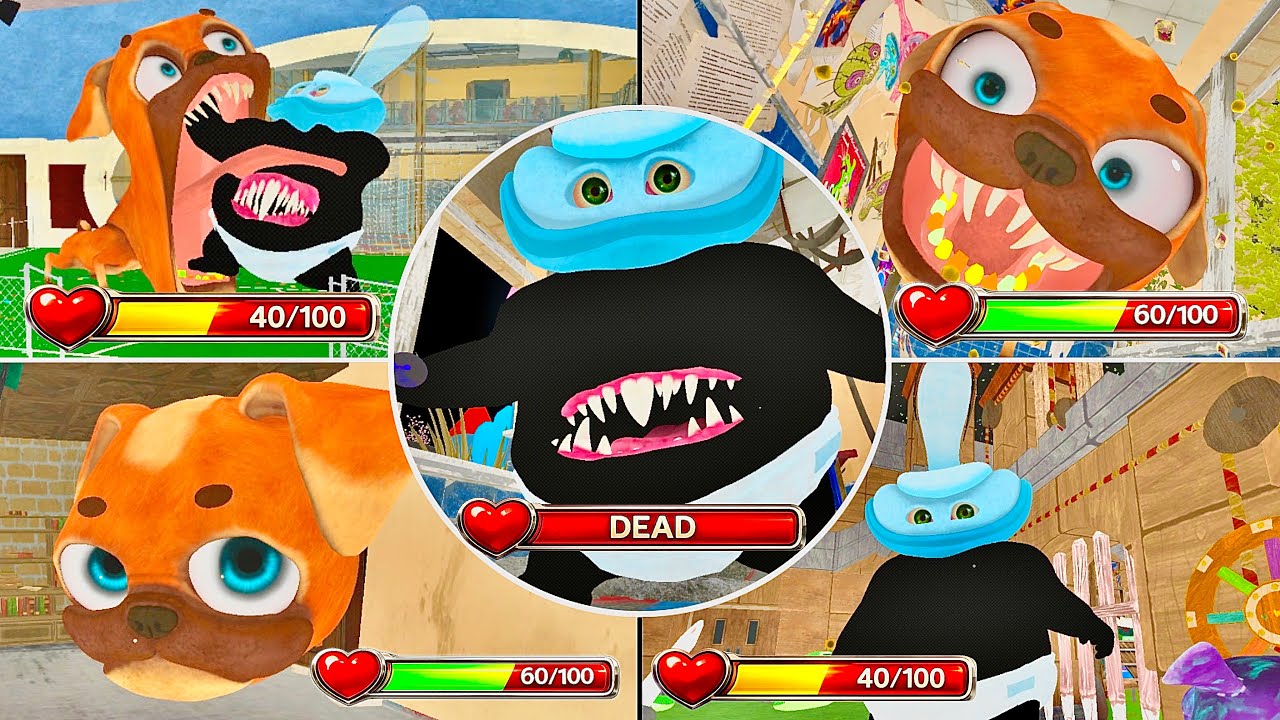 Dark Pals The 1st Floor ►❗️ALL BOSSES & JUMPSCARES WITH HEALTHBARS & HEALPOINTS❤️❗️in BRIGHTMODE