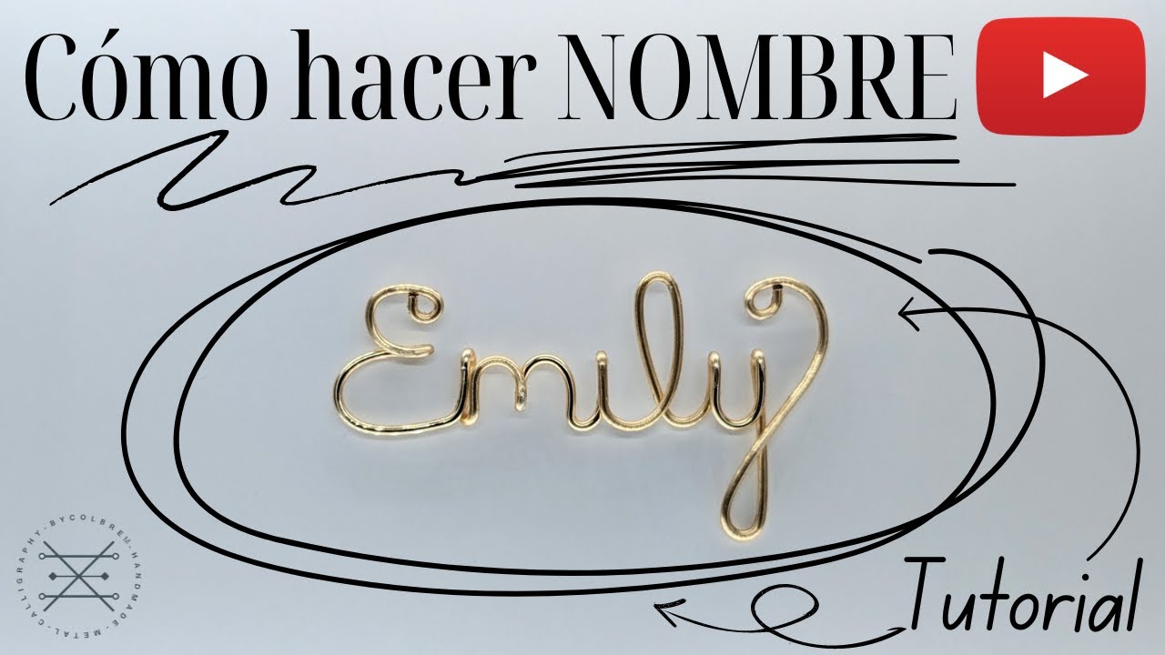 CÓMO HACER NOMBRE CON ALAMBRE: Emily