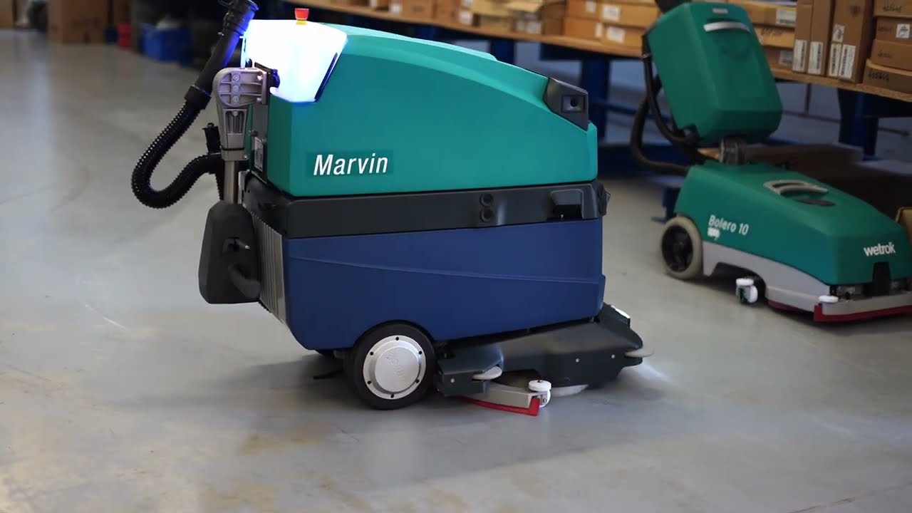 Prezentace robotického mycího stroje Robomatic Marvin