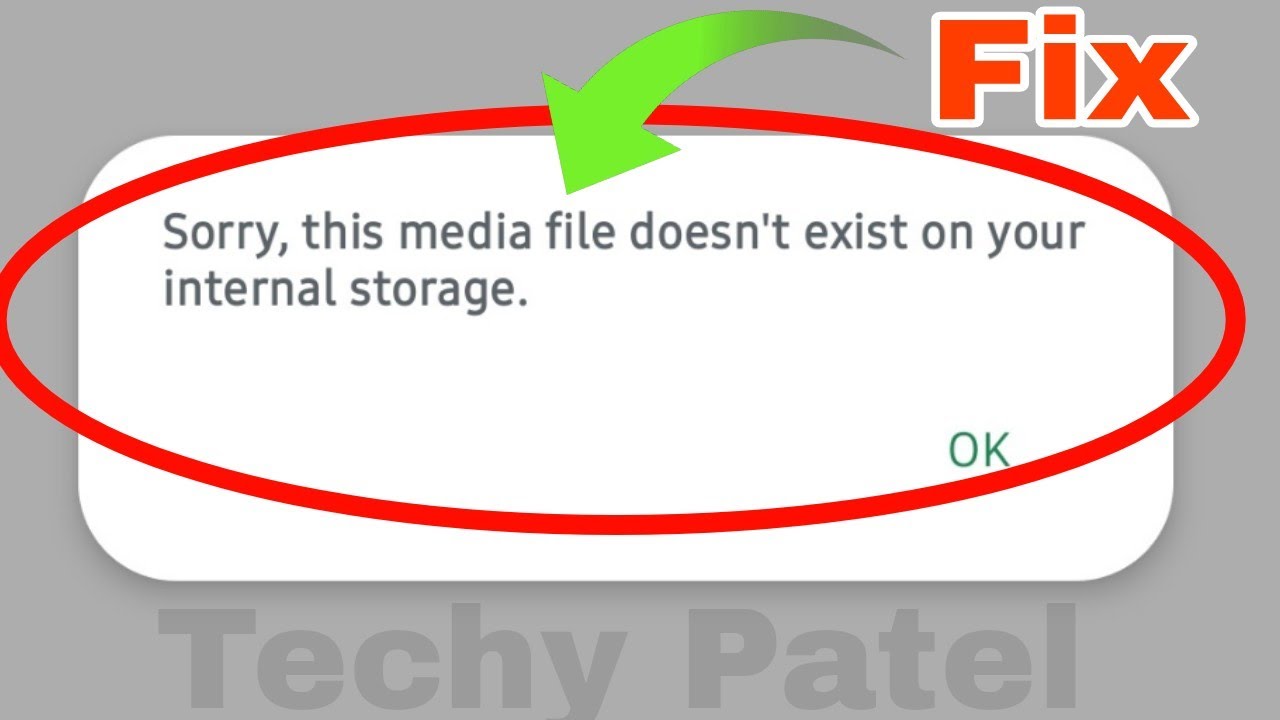 WhatsApp Fix Sorry this media file doesn't exist on your internal storage Problem Solve