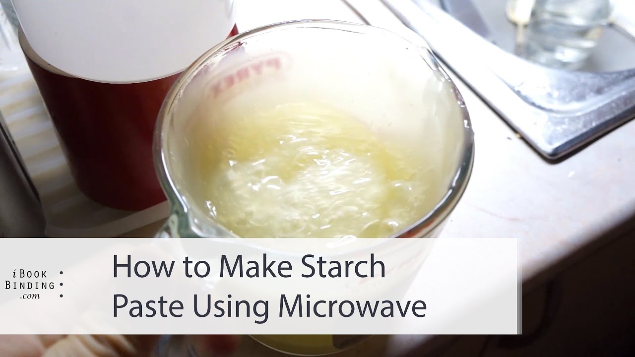 How to Make Starch Paste Using Microwave - iBookBinding #6