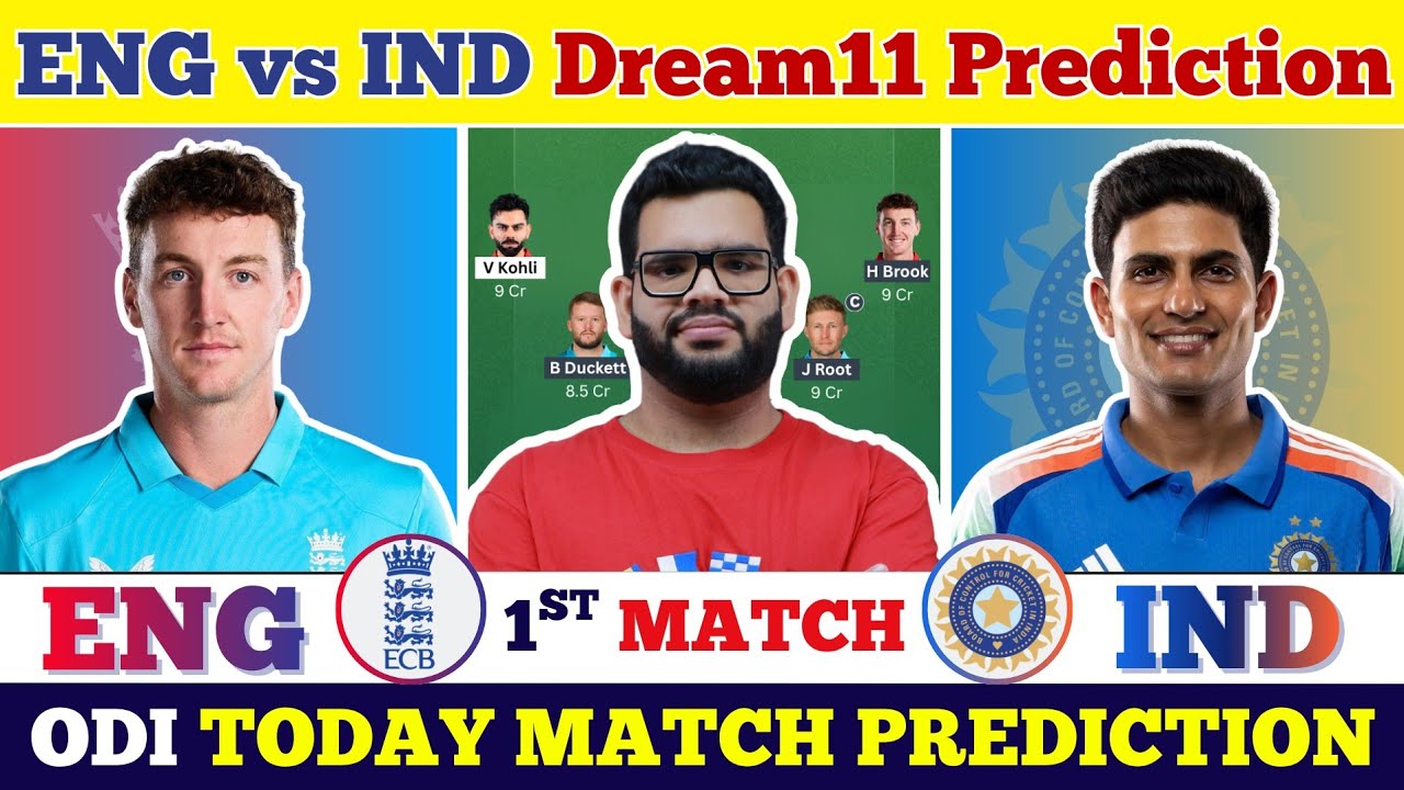 ENG vs IND 1st ODI Today Match Prediction| England vs India Dream11 Prediction| ENG vs IND Dream11