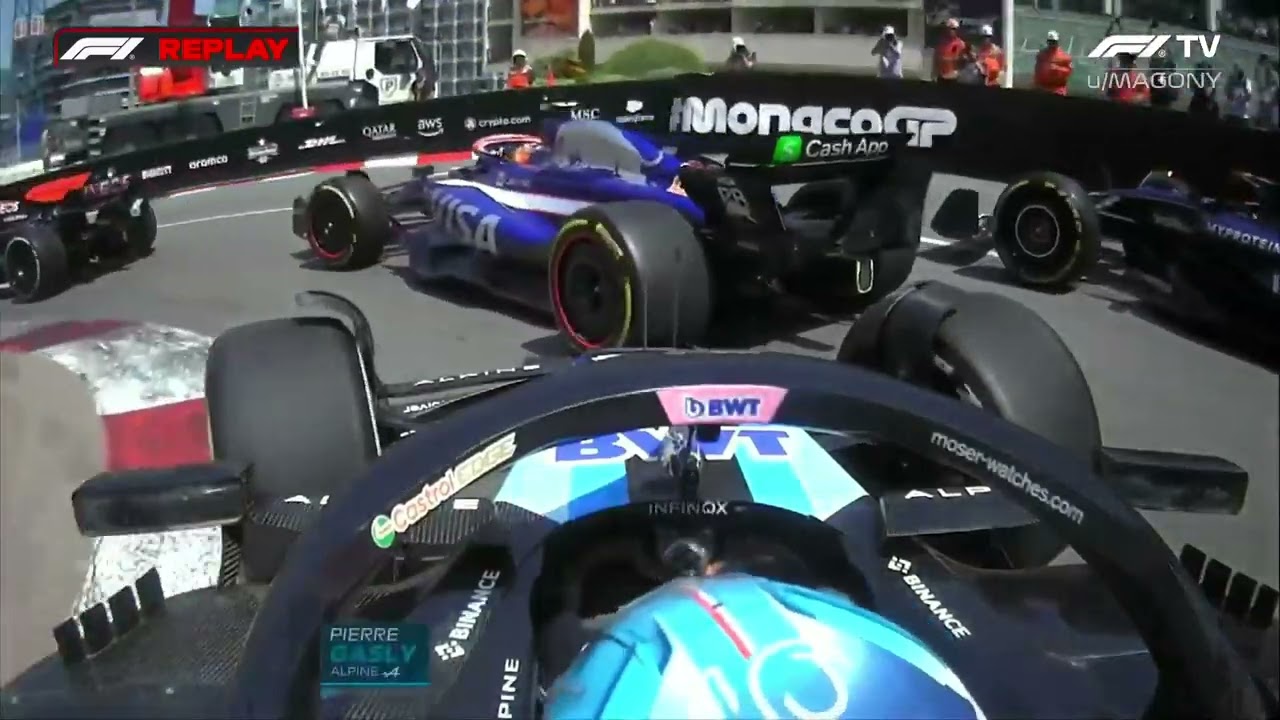 Pierre Gasly, Esteban Ocon Crash | 2024 Monaco Grand Prix