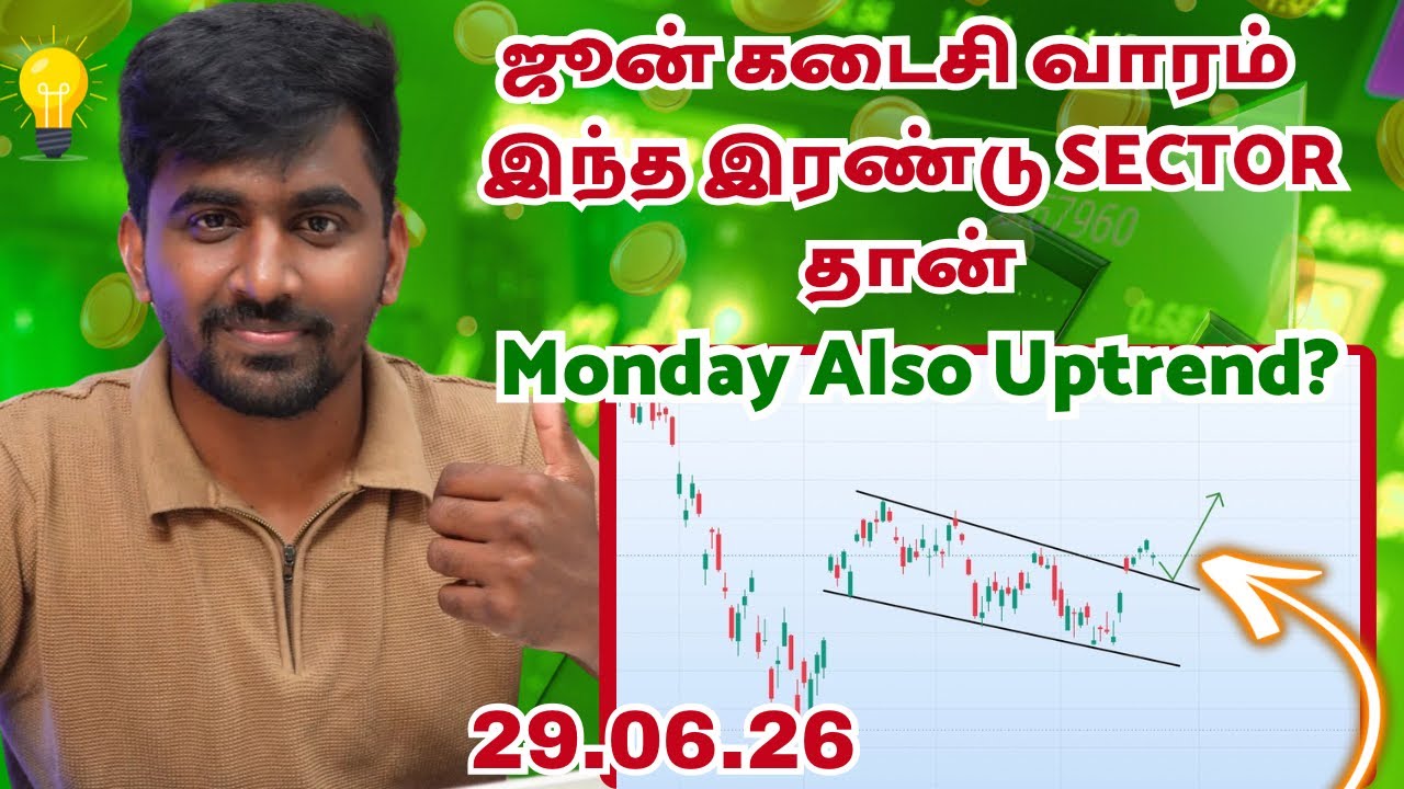 🚨 Обзор рынка в понедельник! Nifty, Bank Nifty и лучшие акции для отслеживания | 29 июня