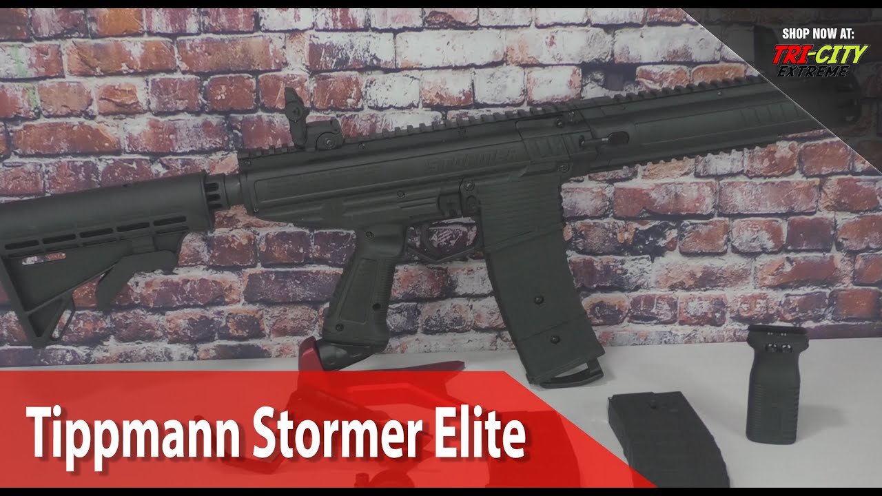 Tippmann Stormer Elite Paintball Gun- Unboxing and quick breakdown