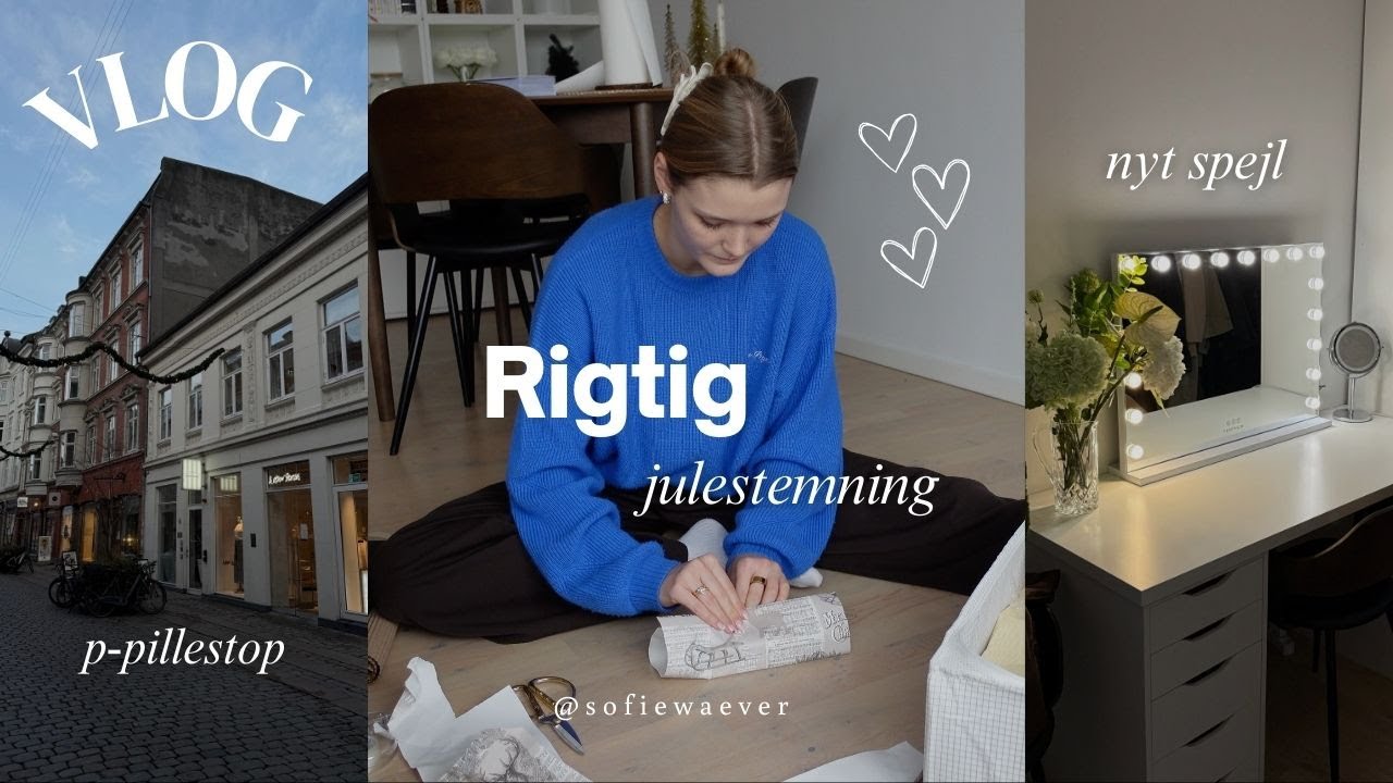 JULE VLOG | Bingo, pakker gaver ind & p-pille stop