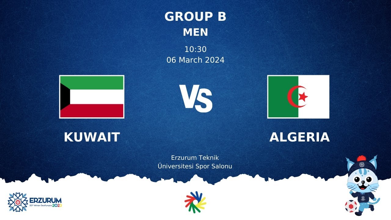KUWAIT vs ALGERIA | Futsal DEAFLYMPICS ERZURUM 2024 | Men Group Stage