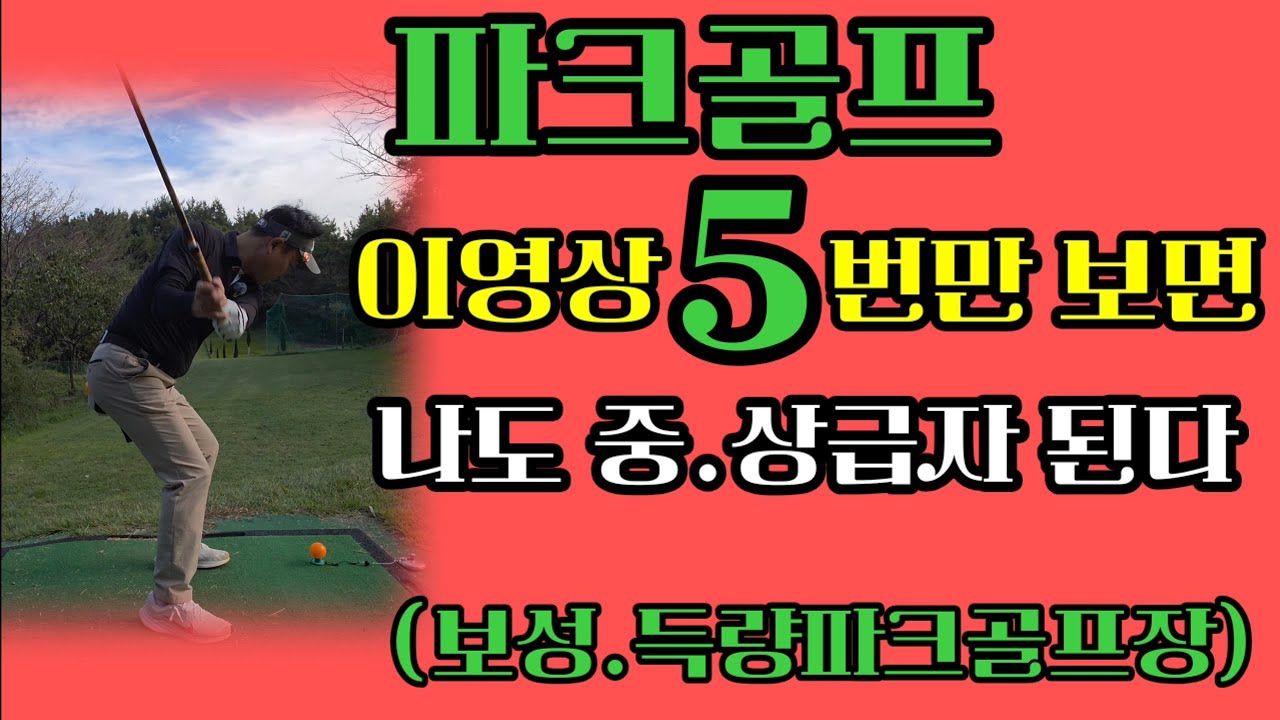 (1회)⛳️파크골프⛳️ 이영상 5번만 보면 나도 중상급자 된다⛳️보성 득량파크골프장⛳️