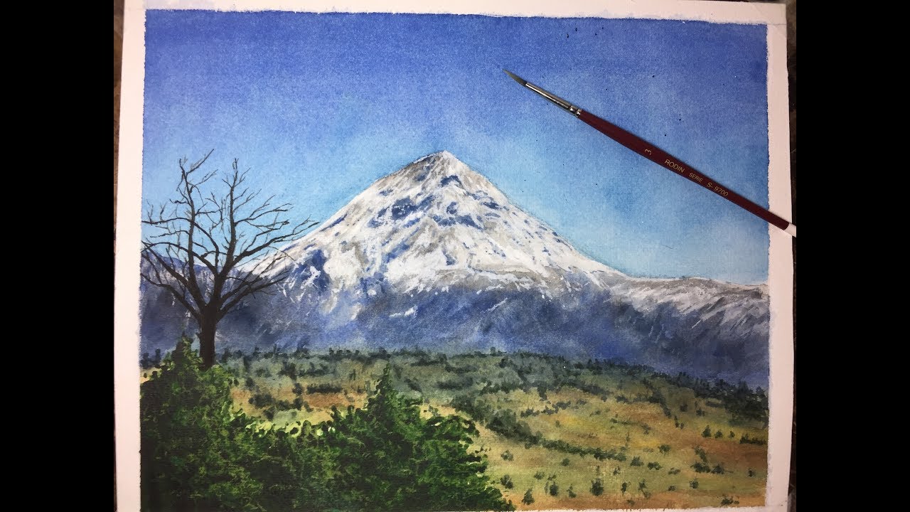 Painting Mountains with Watercolor | Pintando Montañas con Acuarela