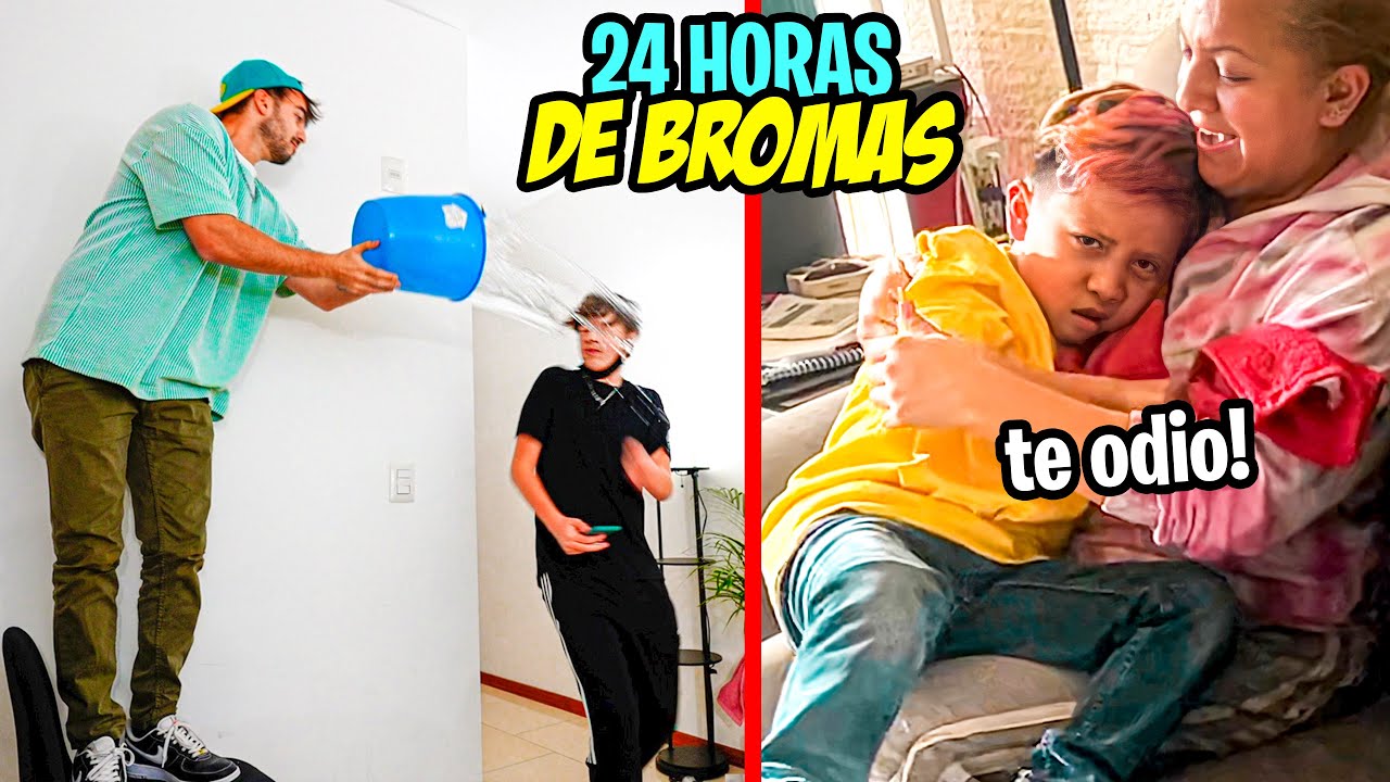 24 HORAS DE BROMAS A MIS VECINOS Y AMIGOS! *picu llora*
