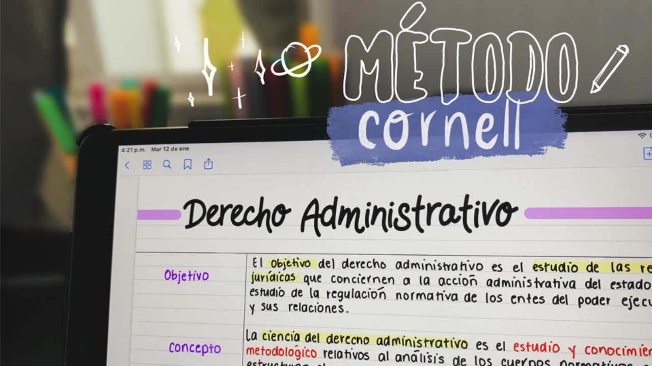 Mi m&eacute;todo favorito para tomar apuntes: M&Eacute;TODO CORNELL 📝 | tips de estudio parte II