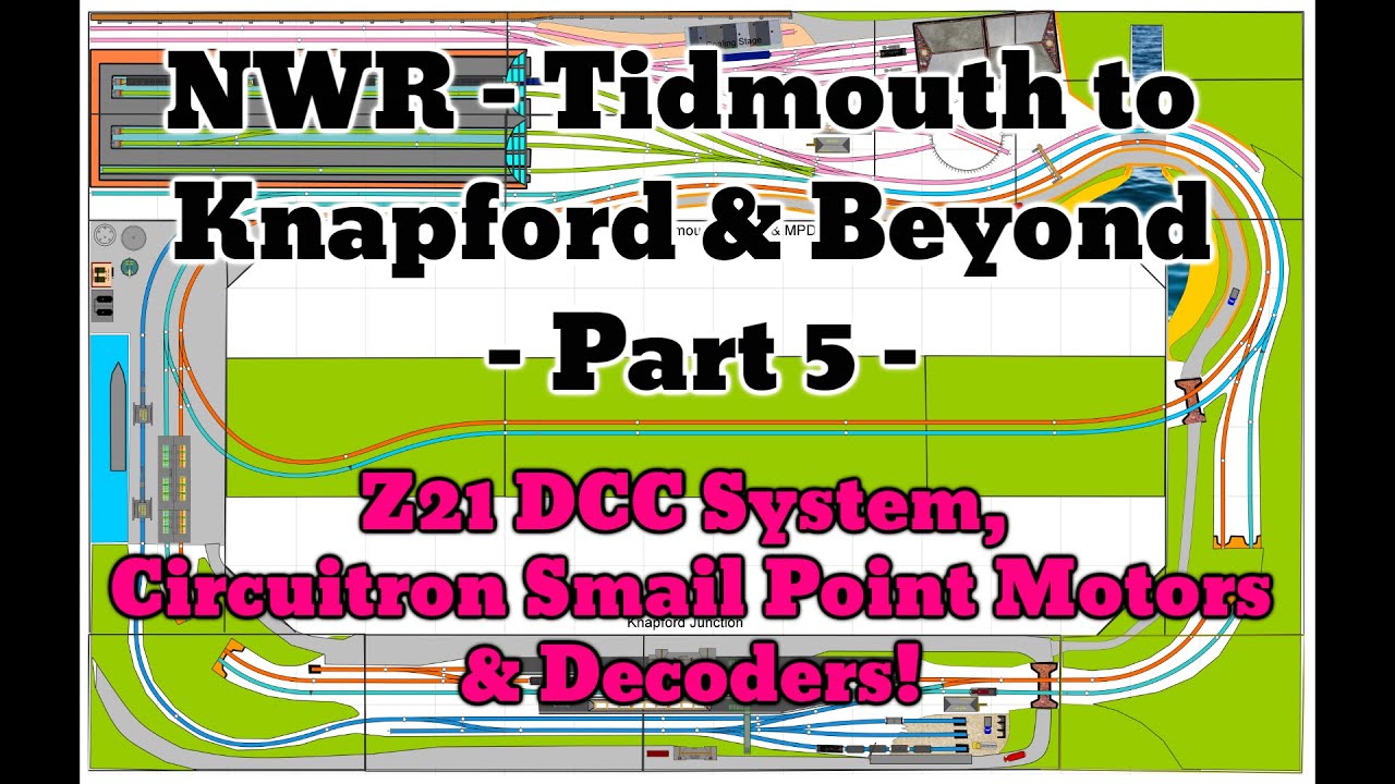NWR Tidmouth to Knapford & Beyond  Part 5 - Z21 DCC System, Circuitron Smail Point Motors & Decoders
