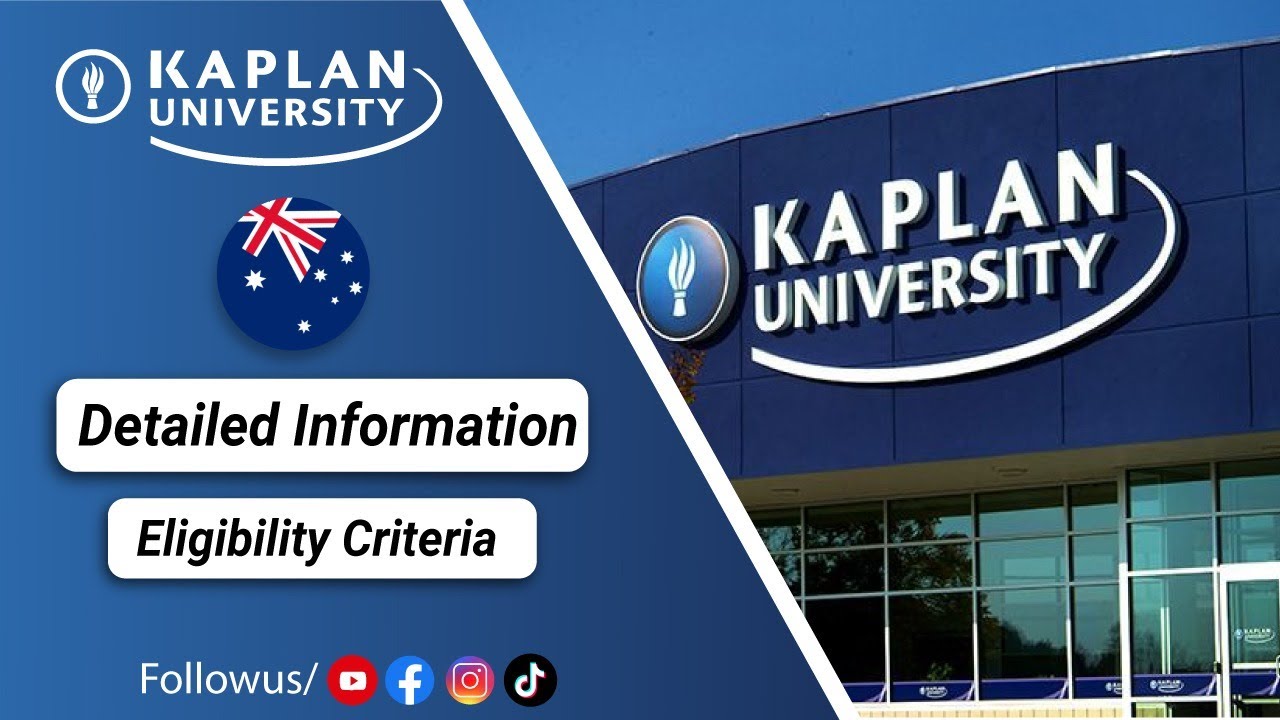 Kaplan University Australia | Eligibility Criteria | Detailed information #studyinaustralia