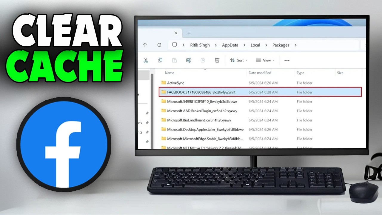 Как очистить кэш Facebook в Windows 11/10 (2026)