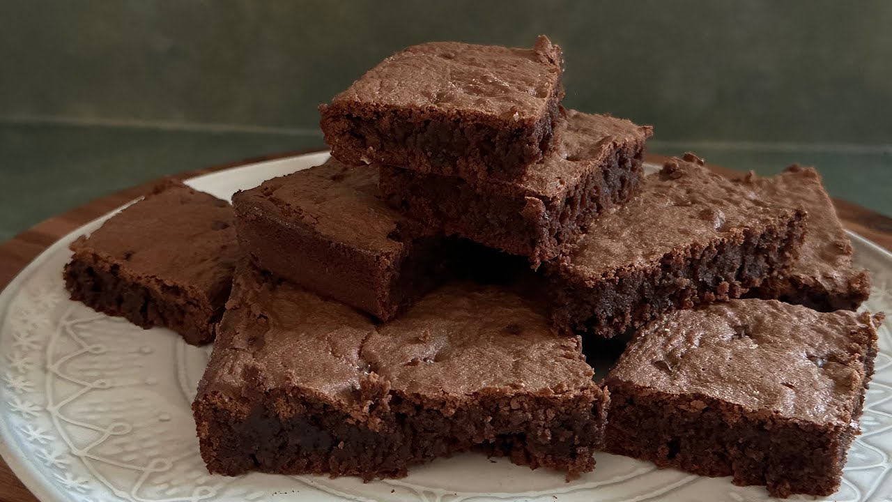 Brownies  con harina de Almendra y doble chocolate   no Gluten