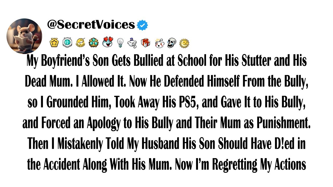 My Boyfriend’s Son Gets Bullied at School for His Stutter and His Dead Mum. I Allowed It. Now He ...
