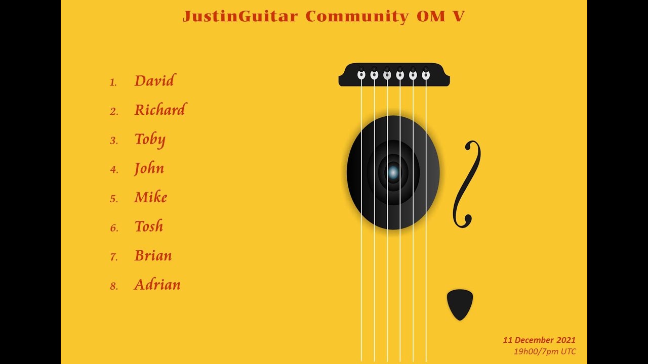 JustinGuitar.com Community Open Mic - 5th Edition (December 2021)