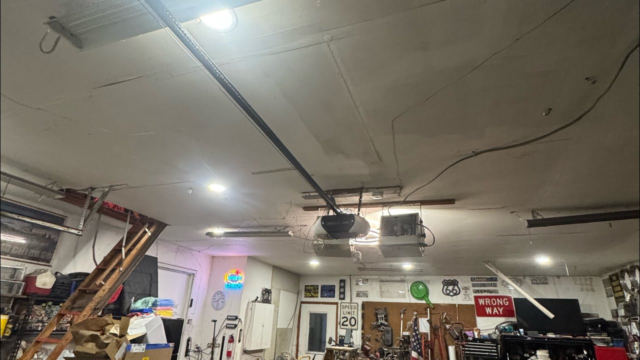 wired can lights to garage light circuit 