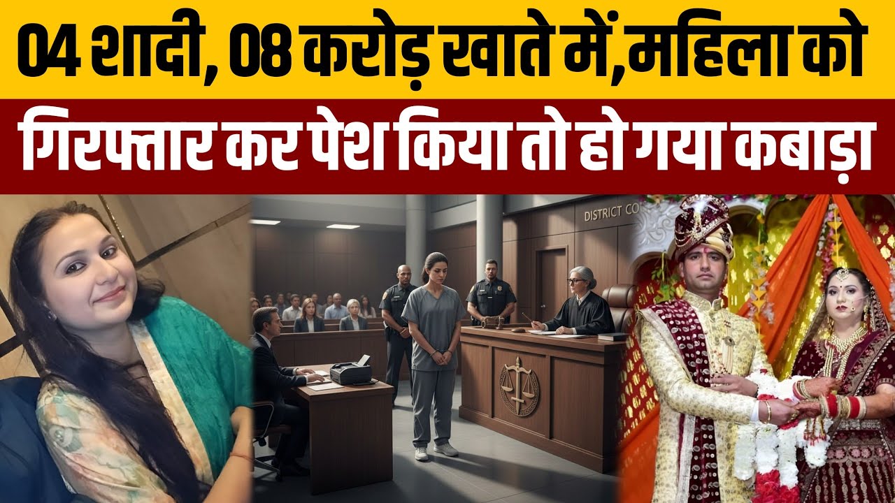 01 महिला,04 शादियां,02 दारोगा 02 मैनेजर,08 करोड़ का लेनदेन,पुलिस ने खोली वारदात,अब जज ने फटकारा