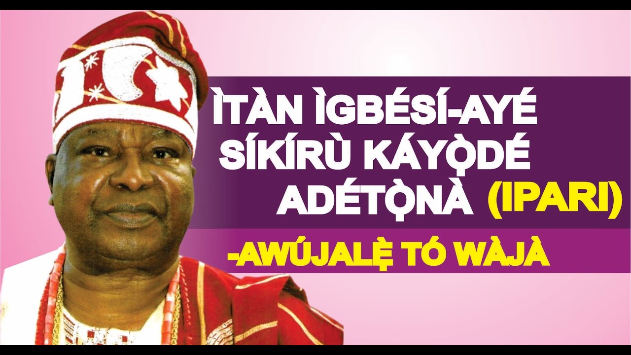 EYI NI BI WỌN ṢE YỌ SIKIRU ADETỌNA KURO NIPO AWUJALẸ ATI BI WỌN ṢE TUN DA A PADA SIPO