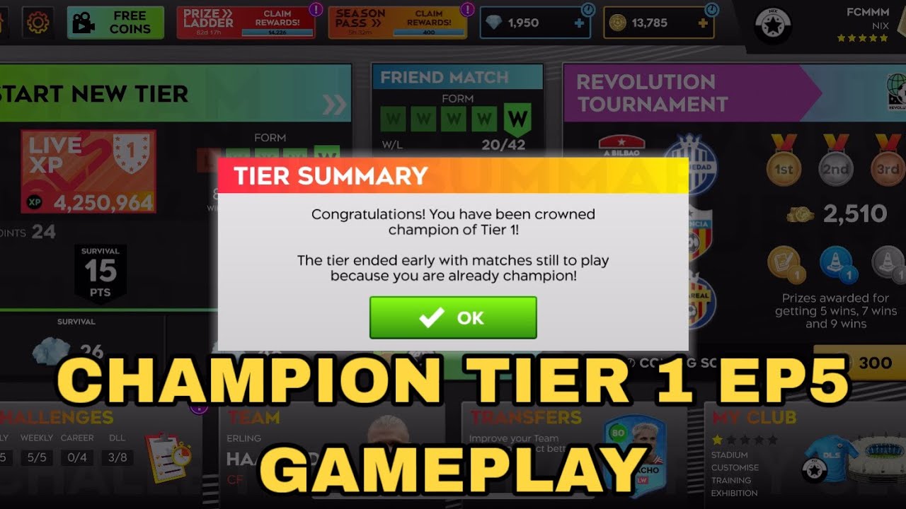 Epic Triumph! | Conquering Tier 1 in DLS 25 | Champion Tier 1 Ep5