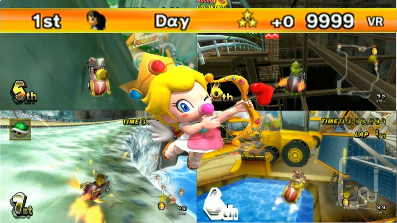 [MKW] The First 9999VR with Baby Peach on Mini Beast