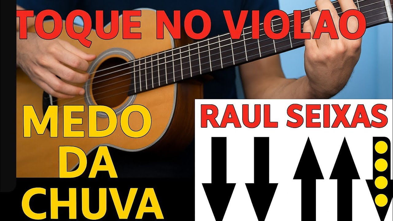 Como tocar a música, medo da chuva (Raul Seixas) simplificada