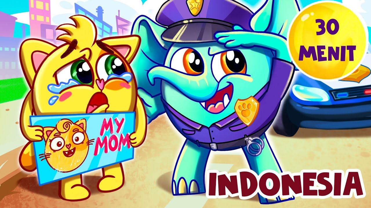 😻 Lagu Pak Polisi 🚔👮 | + Lagu Anak-Anak Terbaik oleh Baby Zoo INDONESIA 😻🐨🐰🦁
