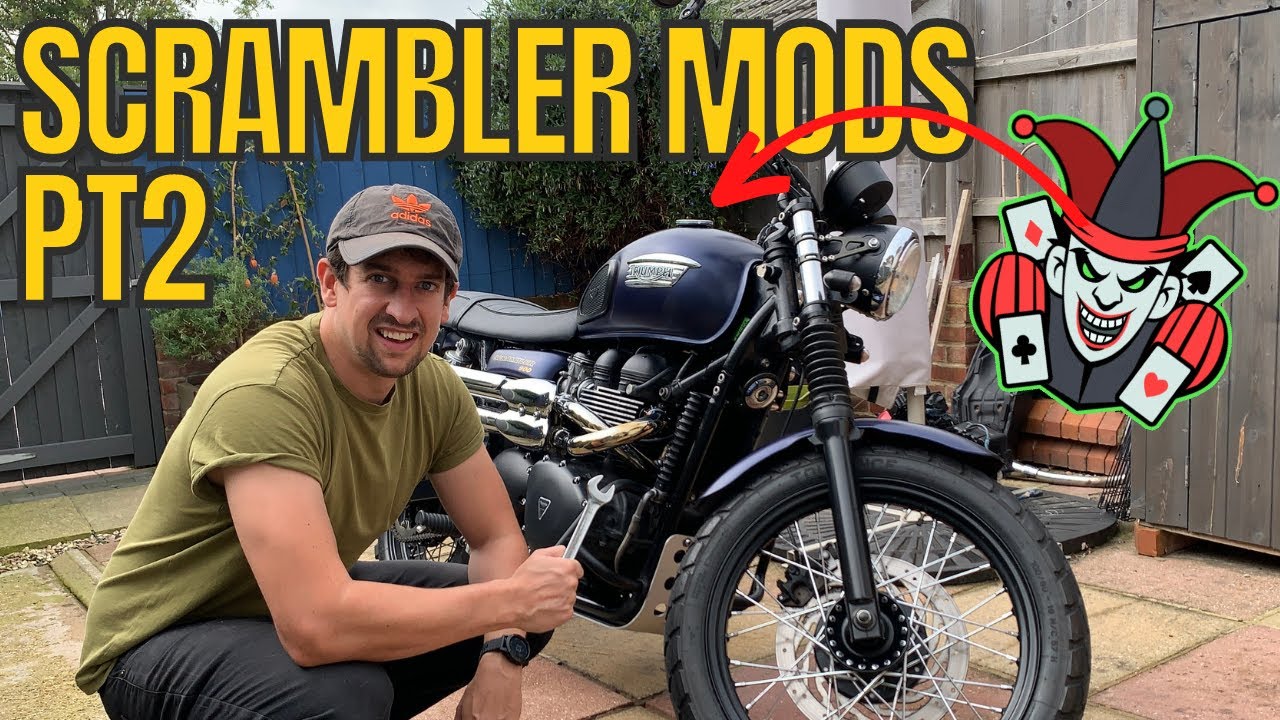 TRIUMPH SCRAMBLER MODIFICATIONS PT2 | Joker Machine Petrol Gas Cap