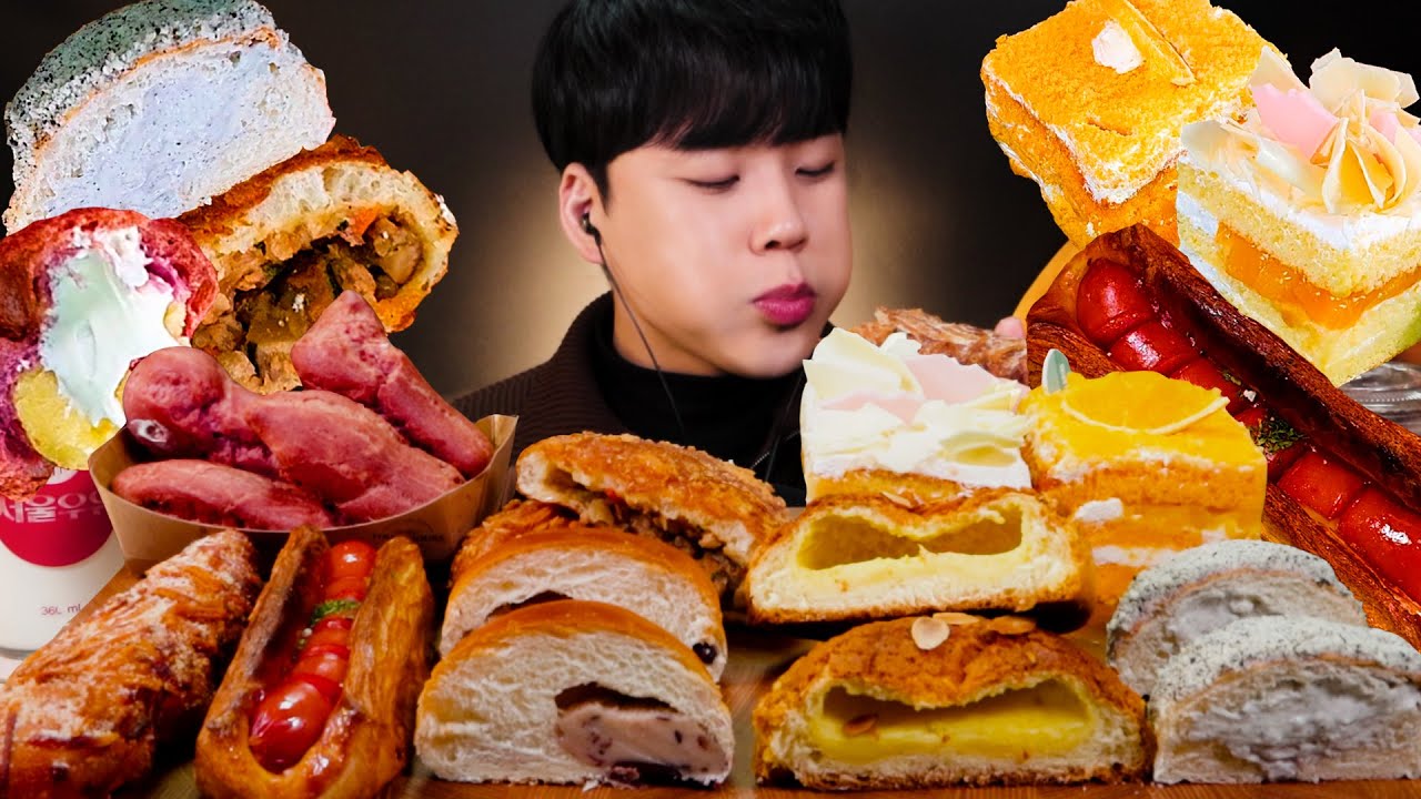 🍞탄수화물 중독자의 뚜레쥬르 먹방 ASMR BREAD MUKBANG パン·ケーキ