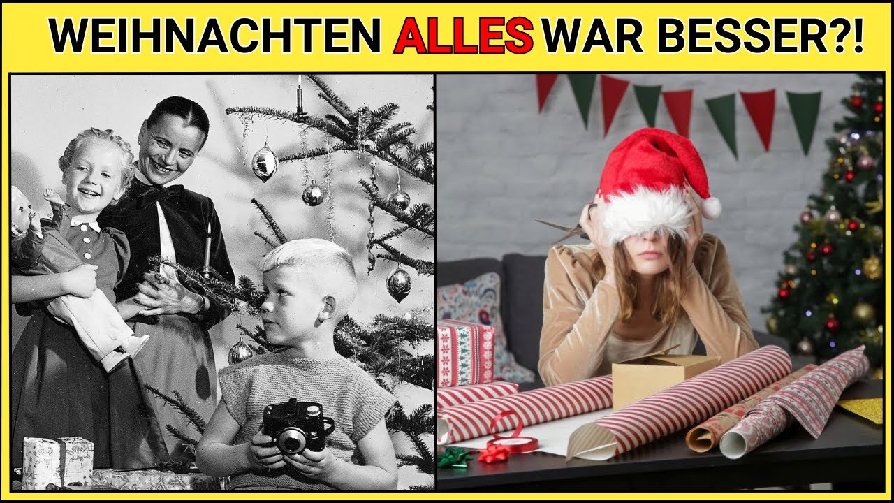 Weihnachten damals vs. heute &ndash; erkennst du den Unterschied?