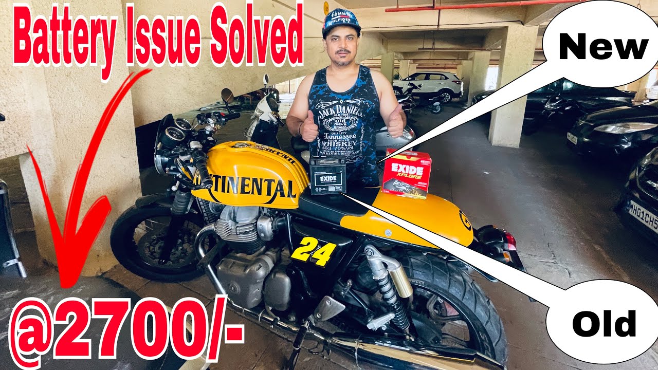 Big Problem in continental Gt 650 battery dead 🥱🧿